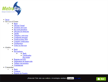 Tablet Screenshot of metrogassaesp.com